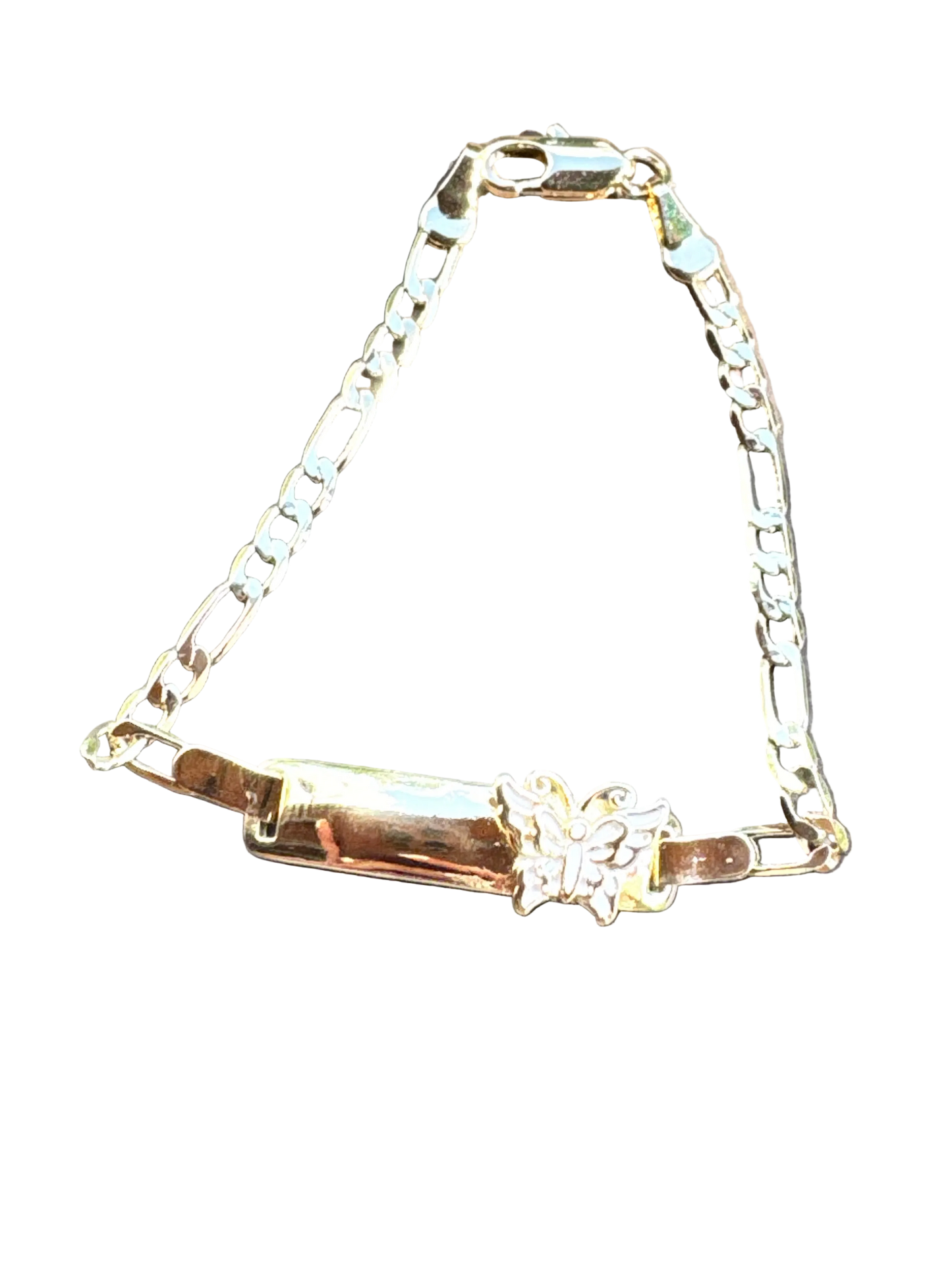 White Butterfly Baby Bracelet Esclava