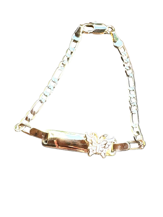 White Butterfly Baby Bracelet Esclava