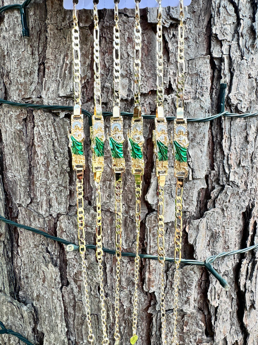 San Judas Fígaro Small Esclava (Green)