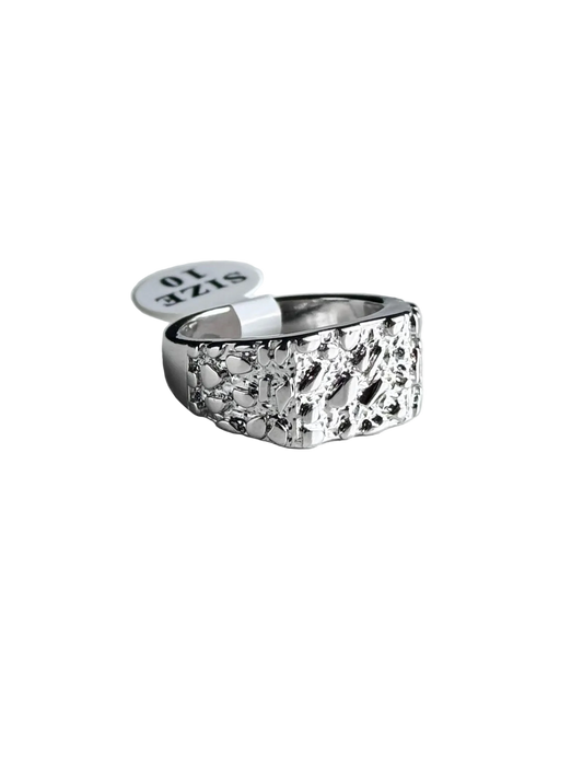 Nugget Silver Ring