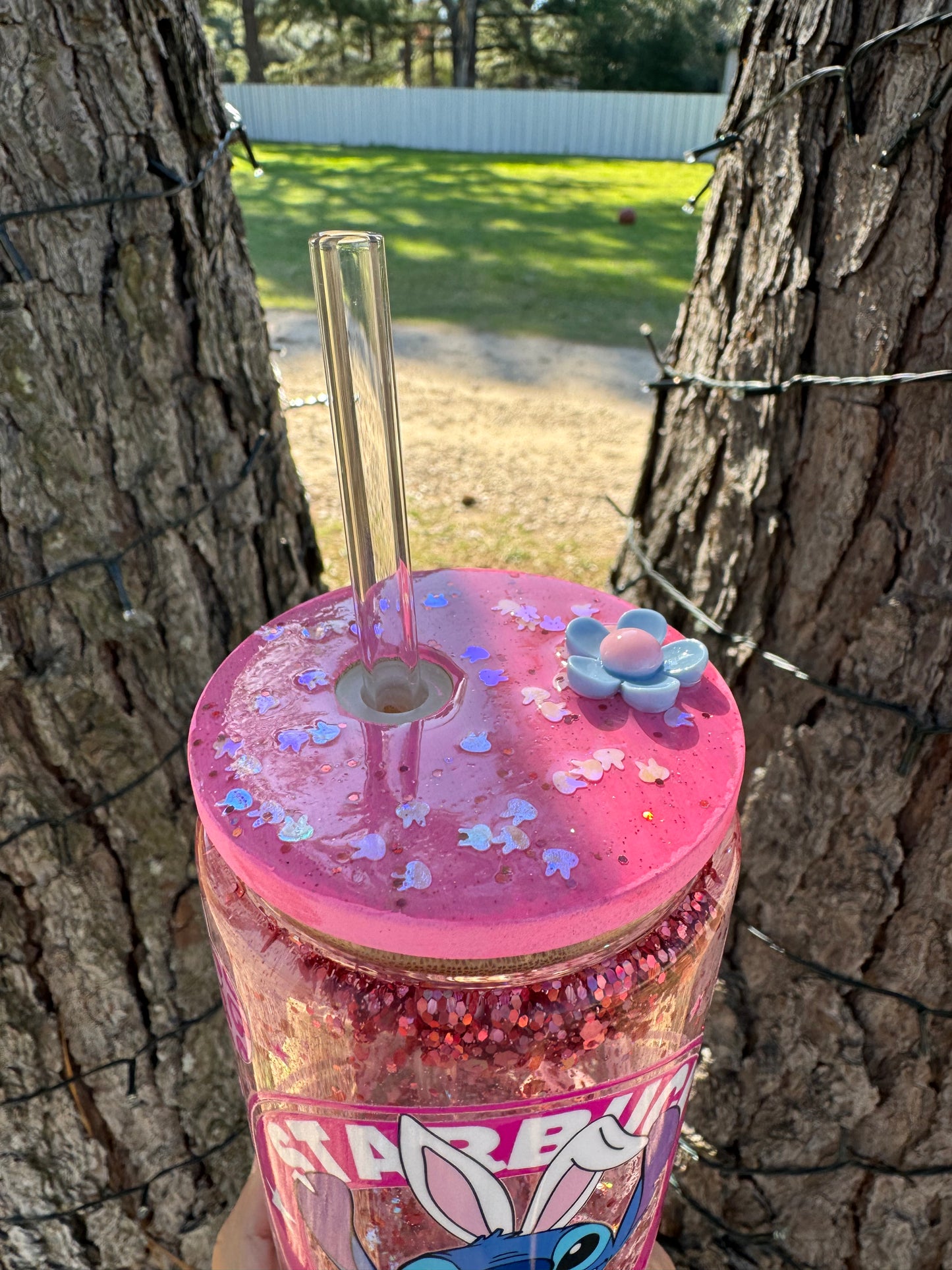 Stitch the Bunny Snowglobe