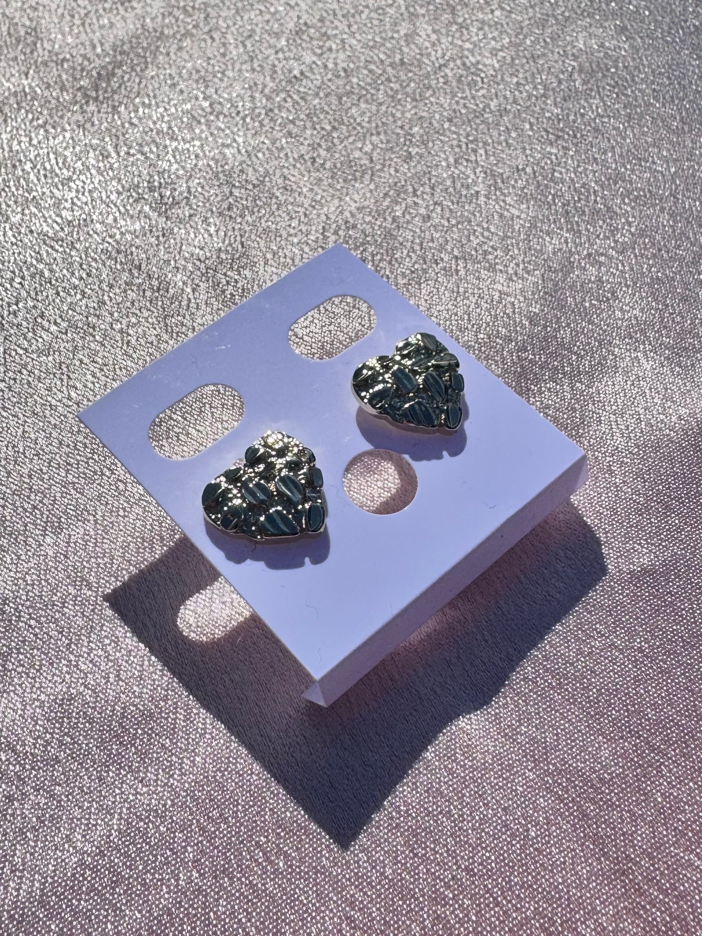 Heart Nugget Earrings