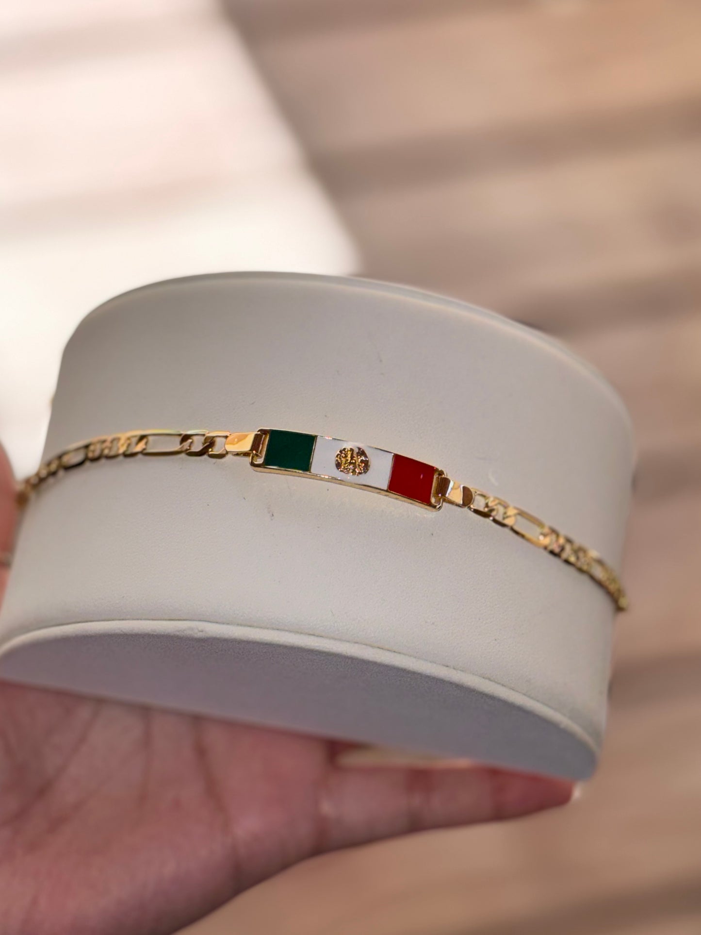 Mexico Flag Bracelet