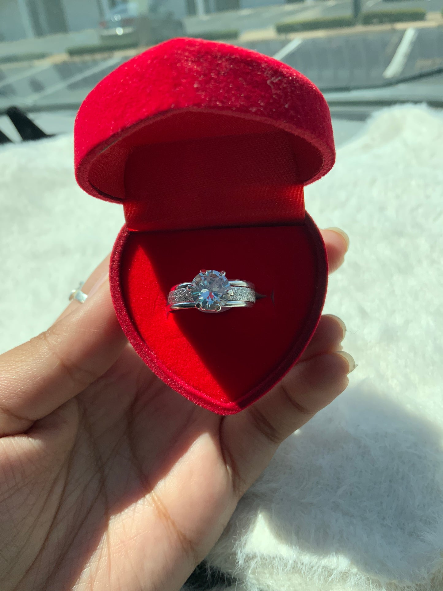 Sparkly Halo Gem Ring (Size 7 & 8)