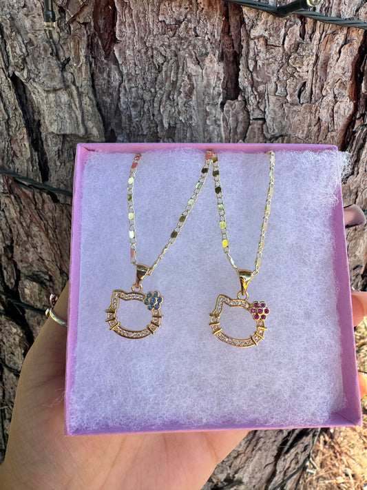 Kitty Head Necklace