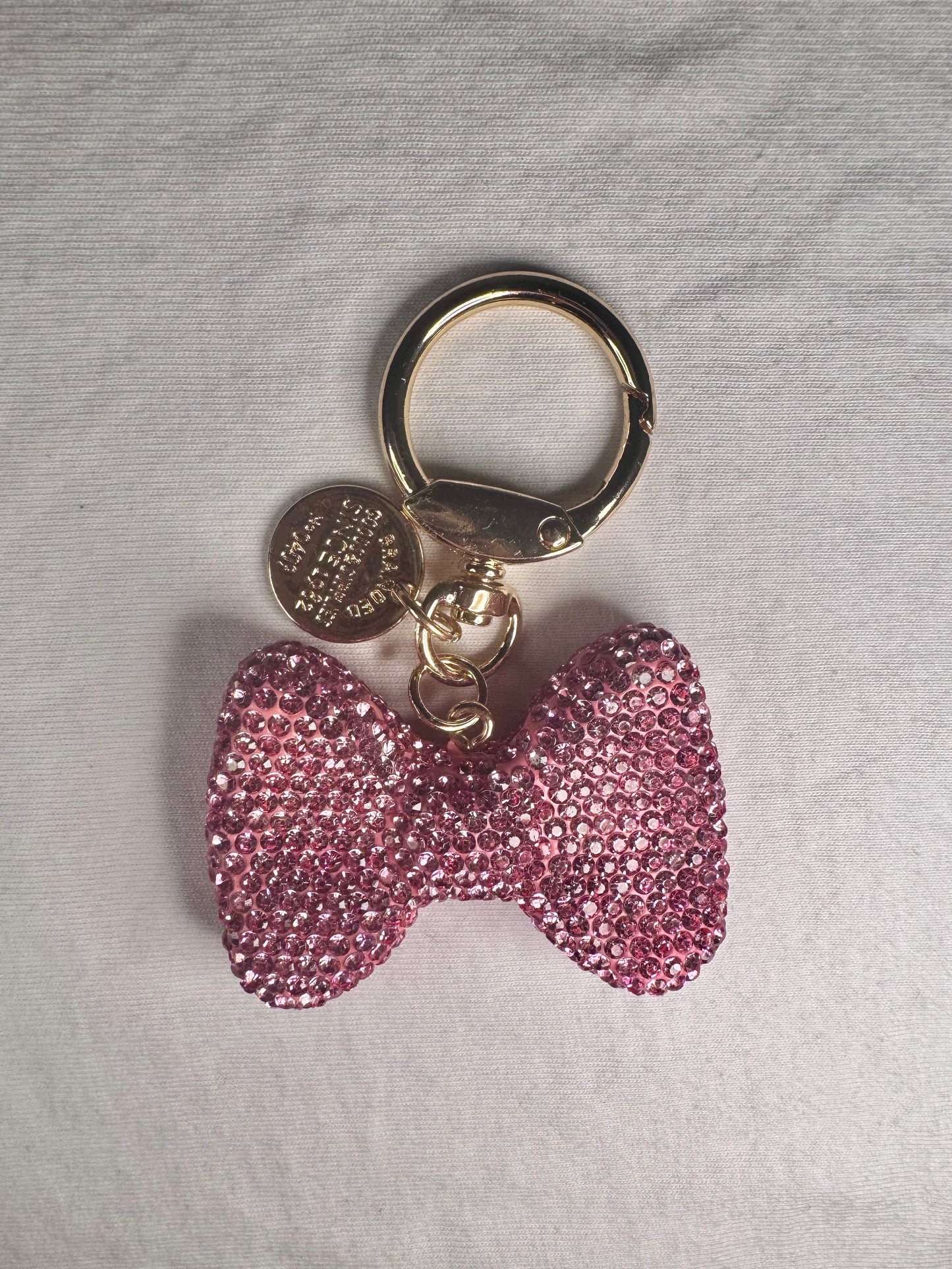 Bow Coquette Pink Keychain