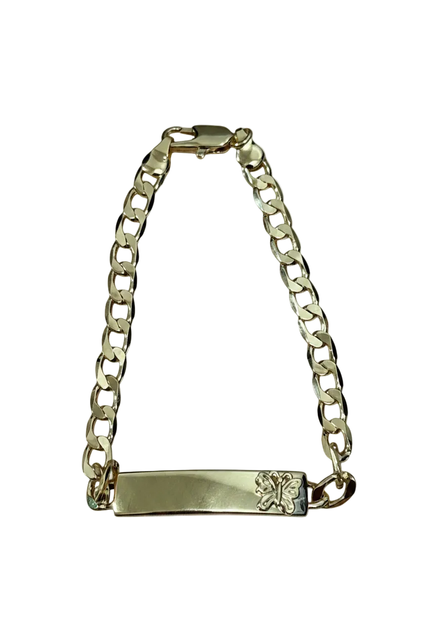 Butterfly ID Cuban Bracelet Esclava