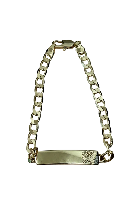 Butterfly ID Cuban Bracelet Esclava