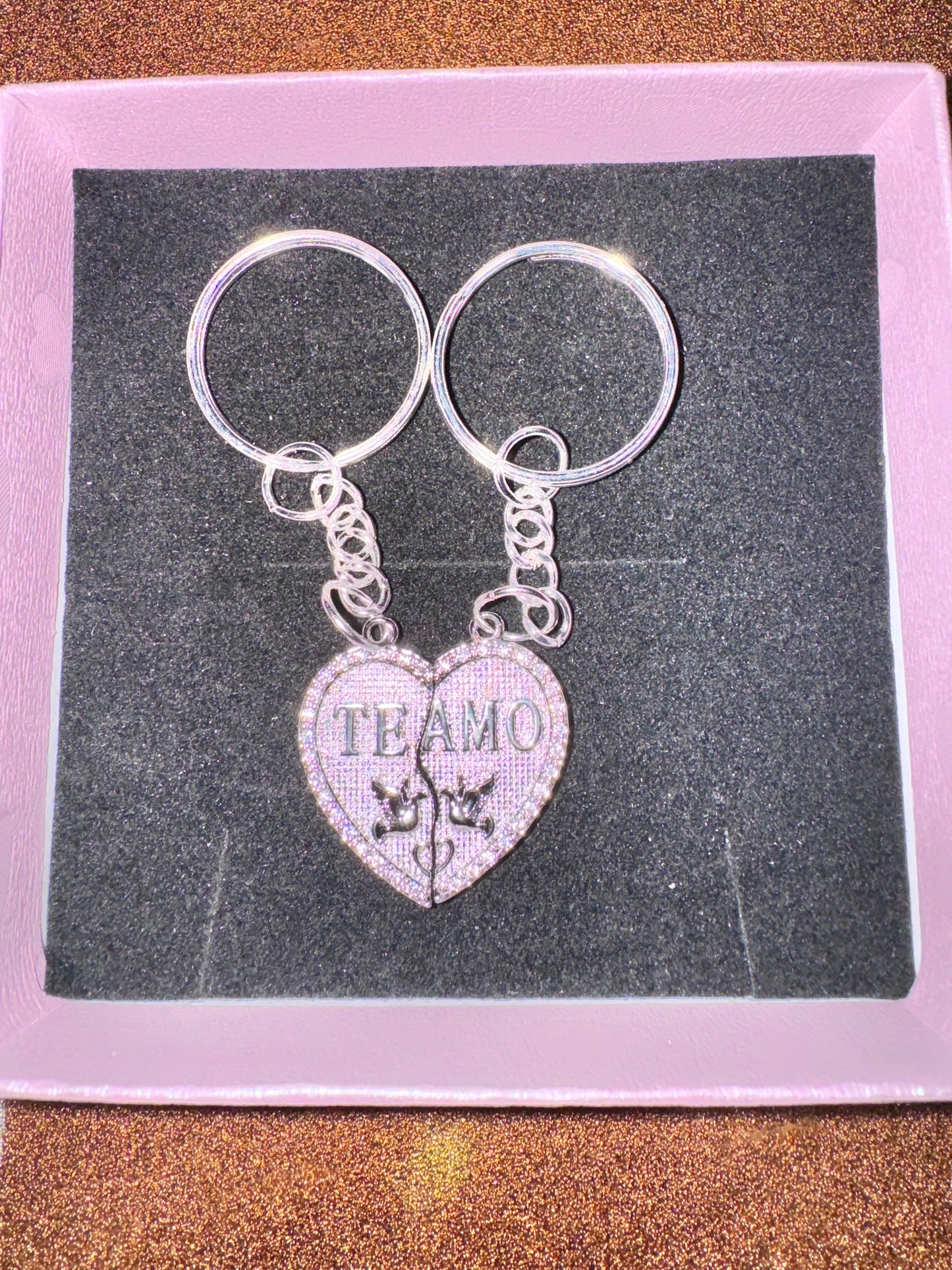 Breakable Heart Couple Keychain