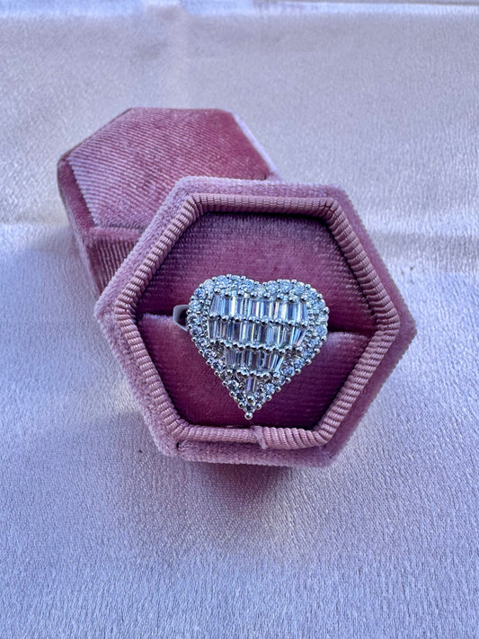 Lujosa Silver Plated Ring