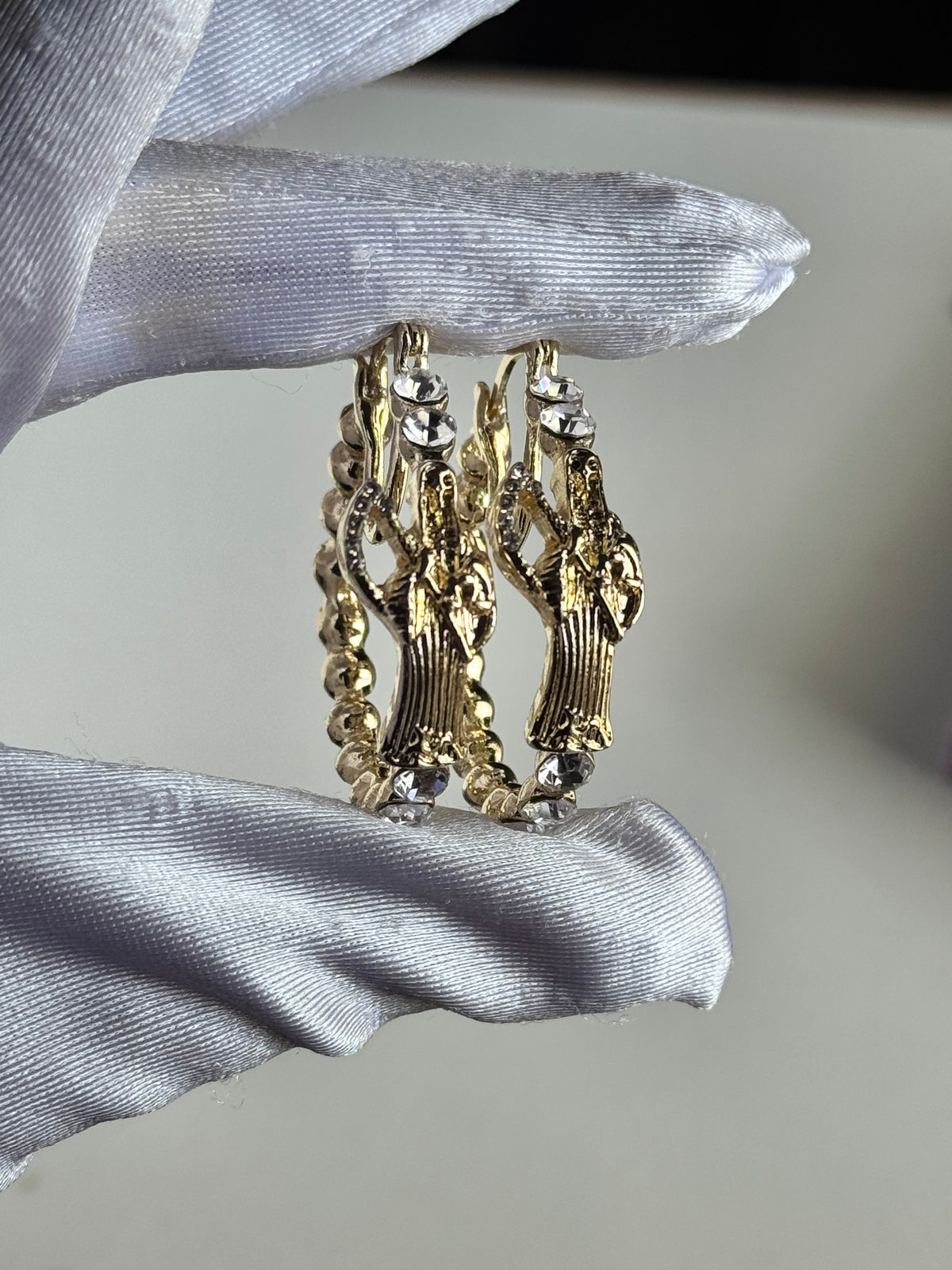 Santa Muerte Plain Hoops