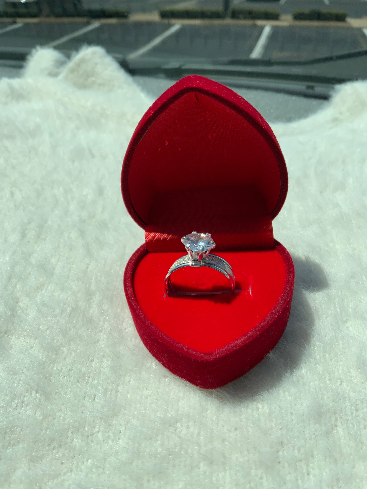 Sparkly Halo Gem Ring (Size 7 & 8)
