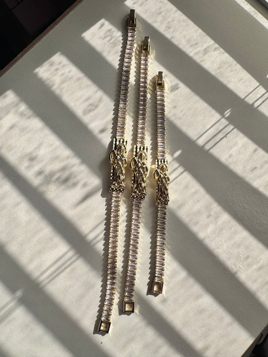 Santa Muerte Diamond Bracelet