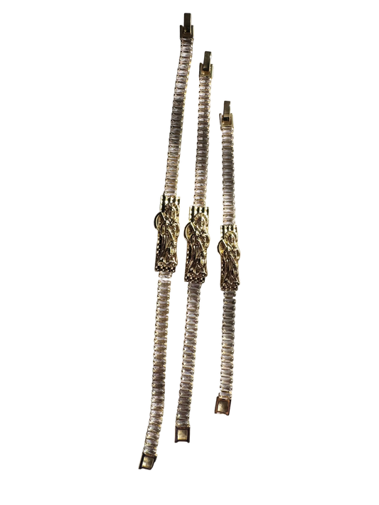 Santa Muerte Diamond Bracelet