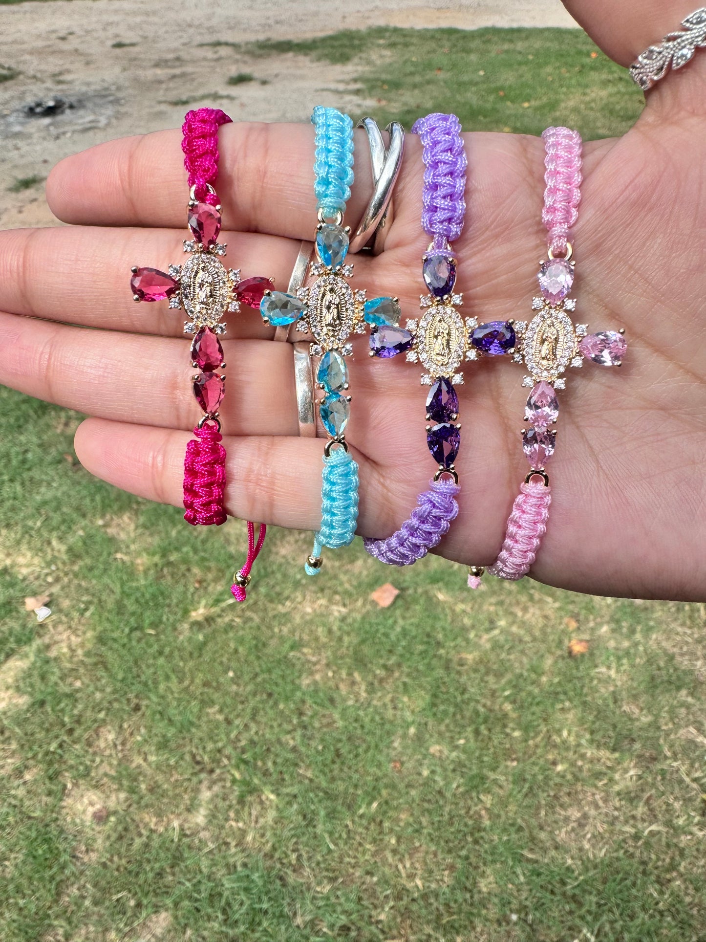 Virgencita Cross Bracelet