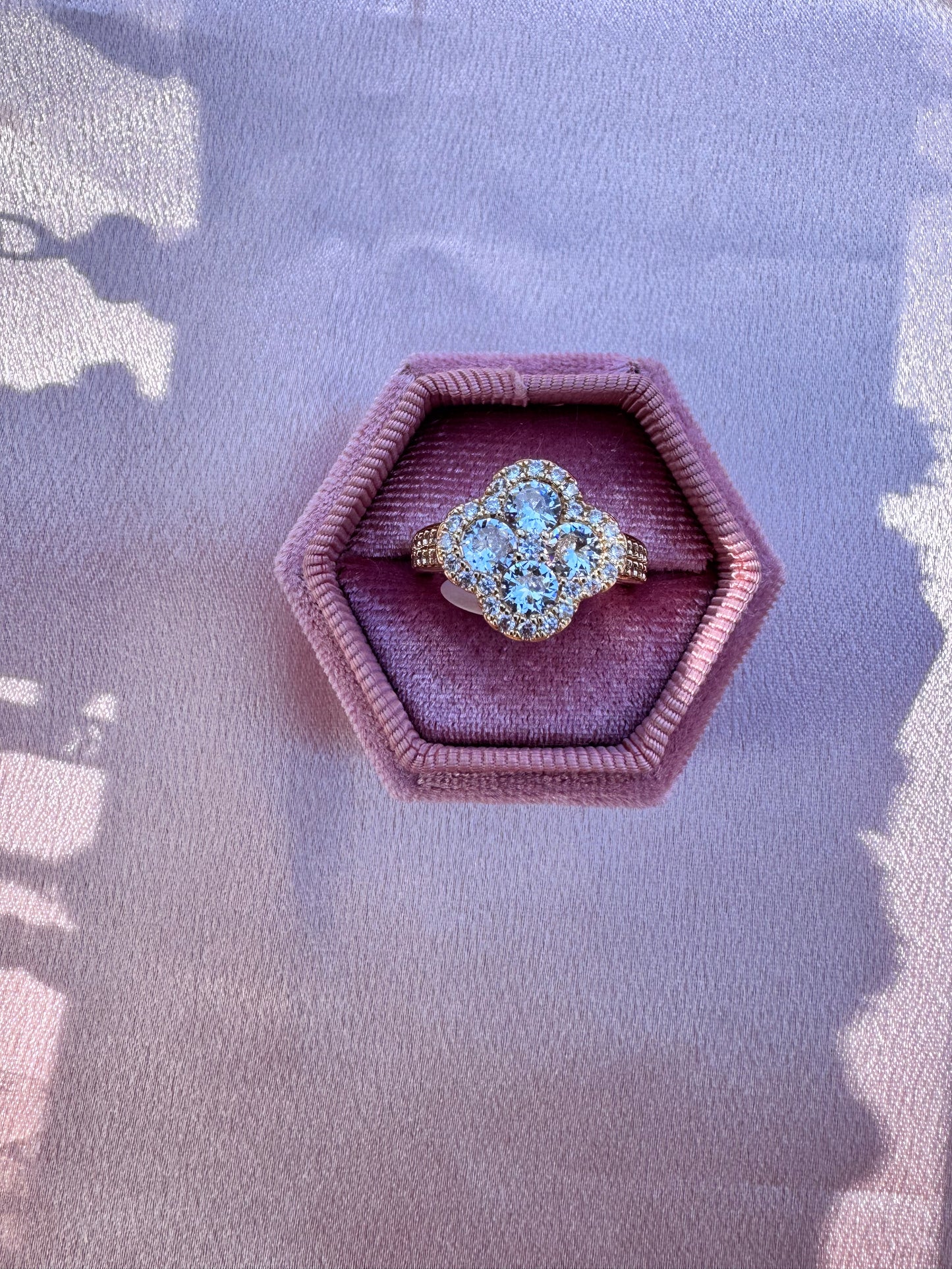 Clover Gold Plated Ring