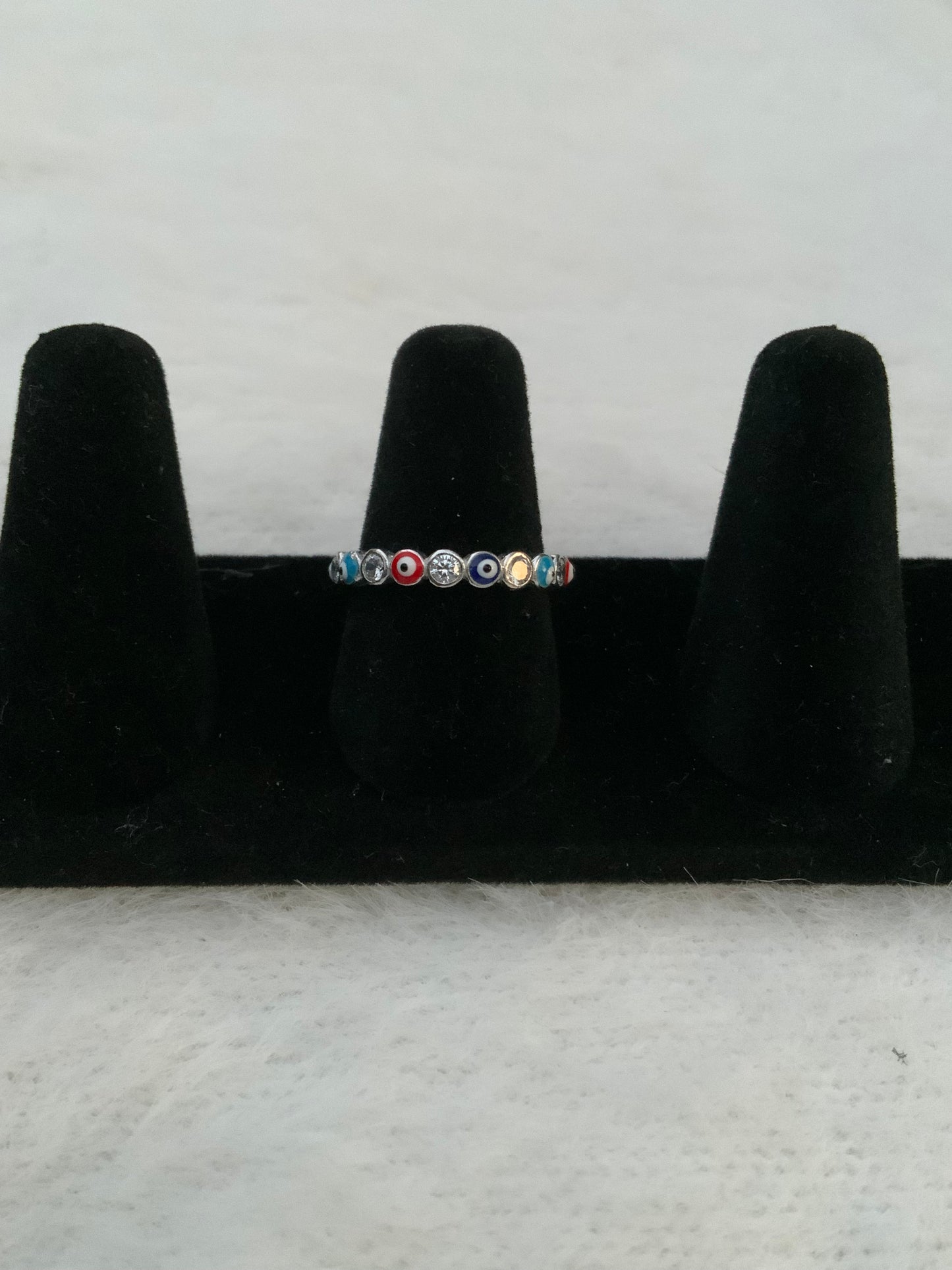 Evil Eyes Ring (Size 8)