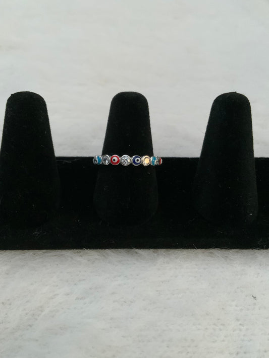 Evil Eyes Ring (Size 8)