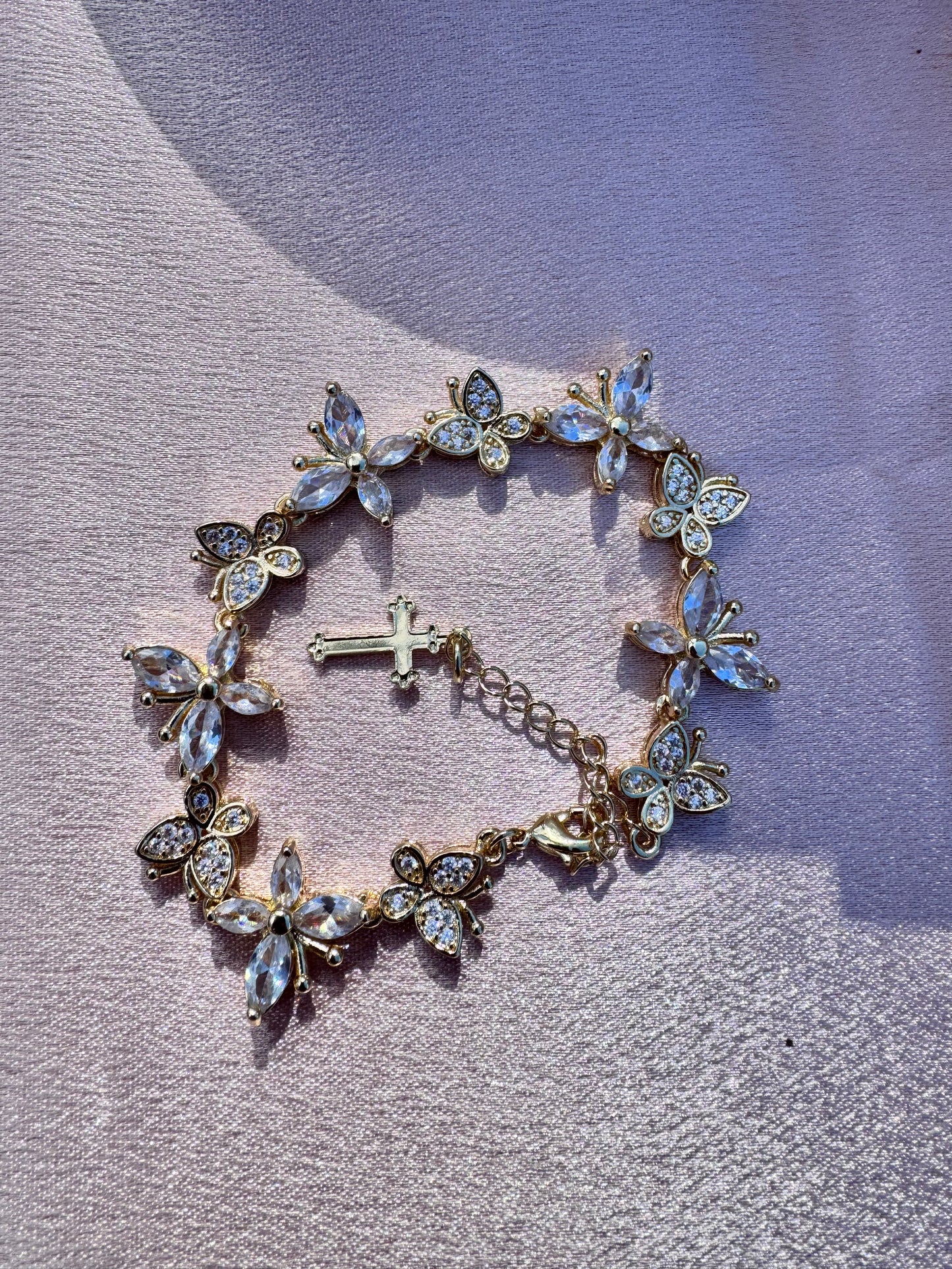 White Butterfly Blessing Bracelet