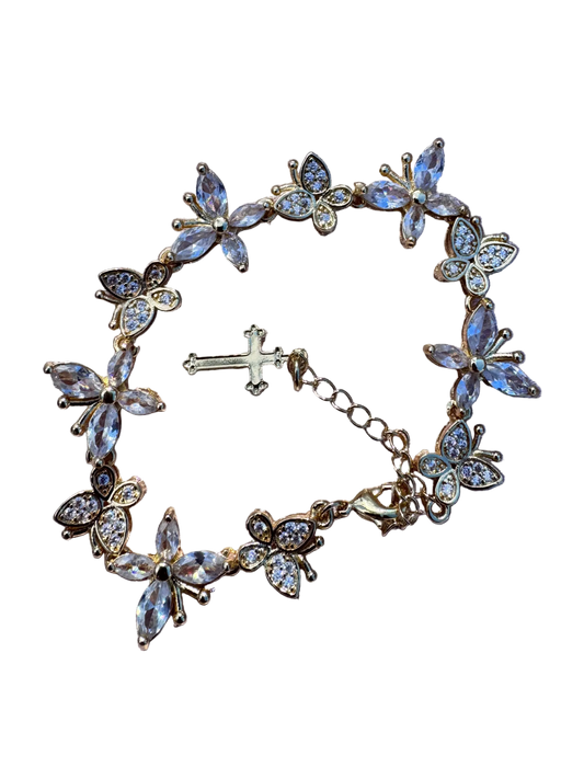 White Butterfly Blessing Bracelet