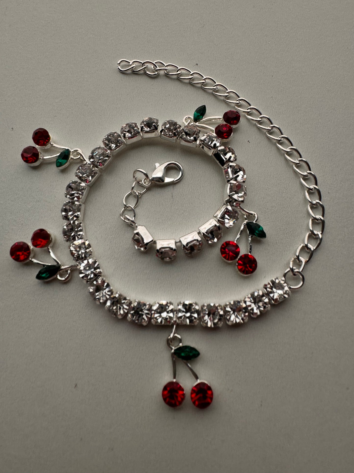 Cherry Diamond Anklet