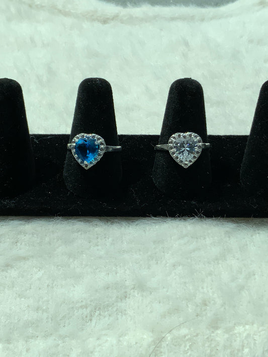 Corazón Bling Ring (Size 8)