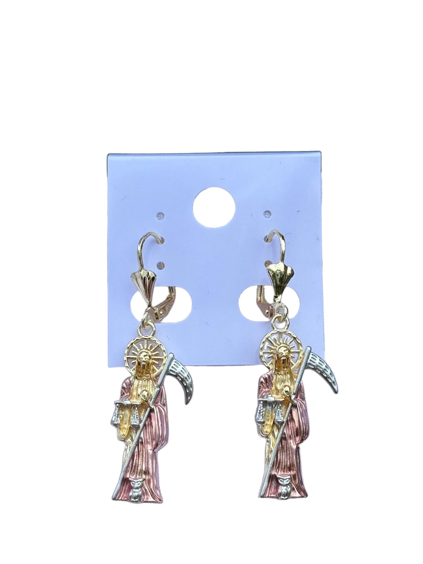 Santa Muerte Earrings (Tricolor)