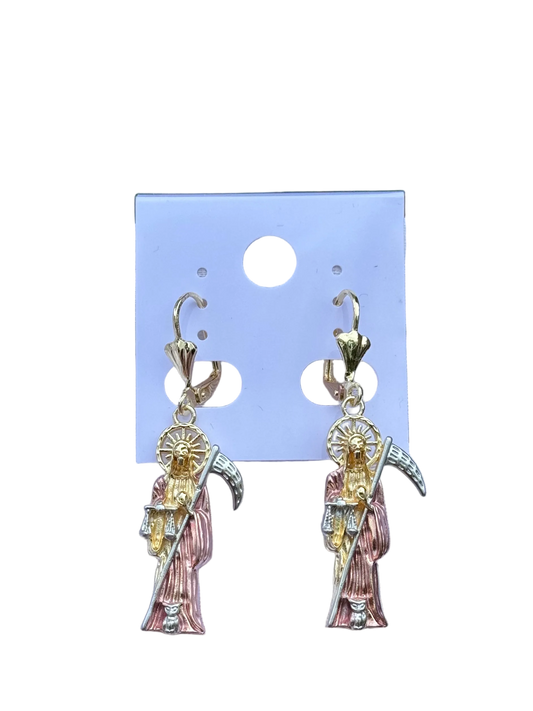 Santa Muerte Earrings (Tricolor)