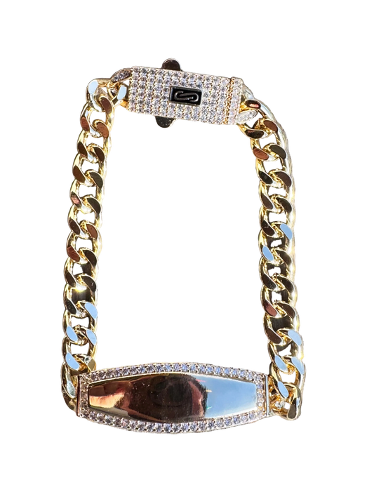 Monaco Diamond ID Bracelet