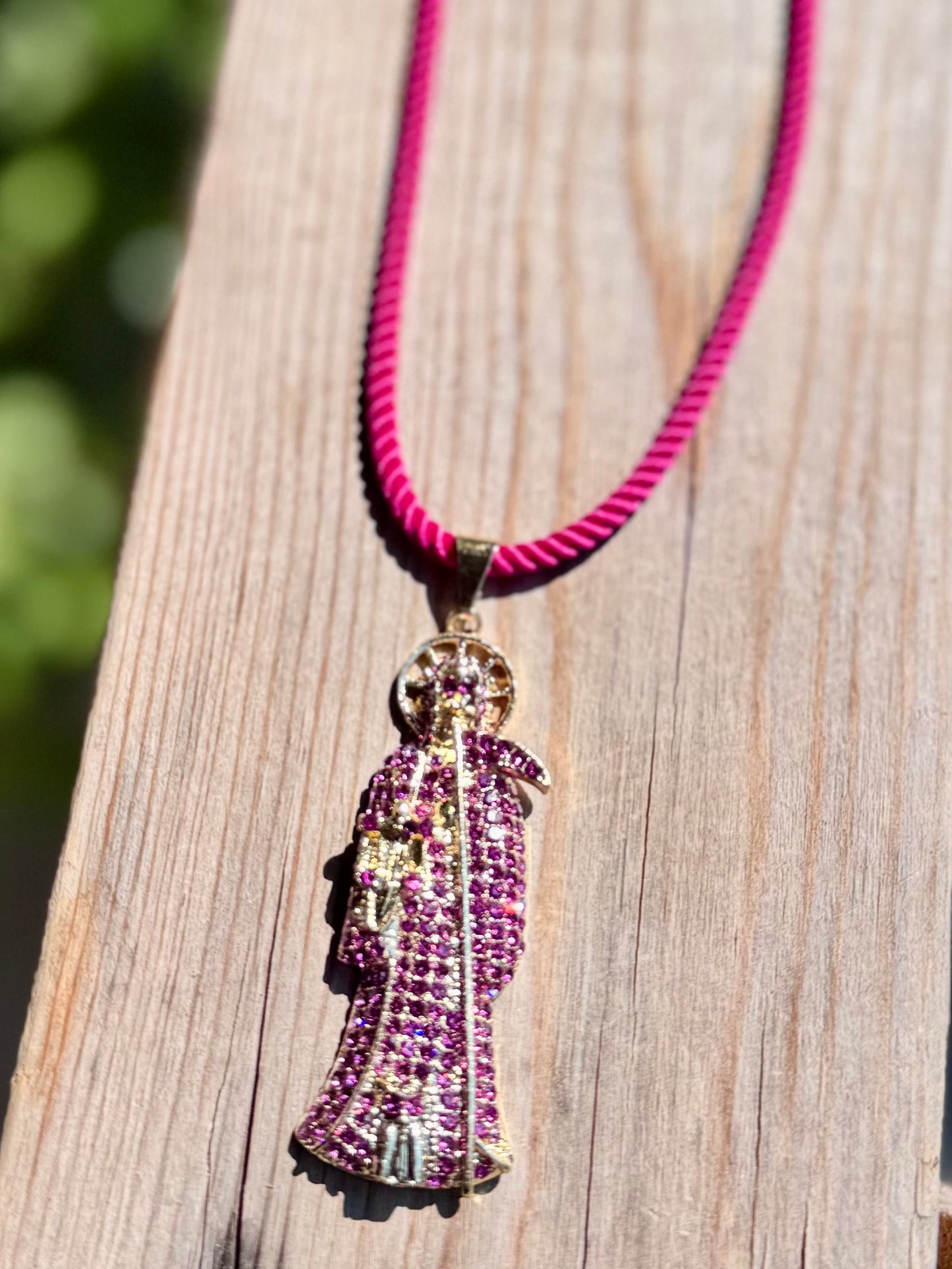 Santa Muerte Pink Rope