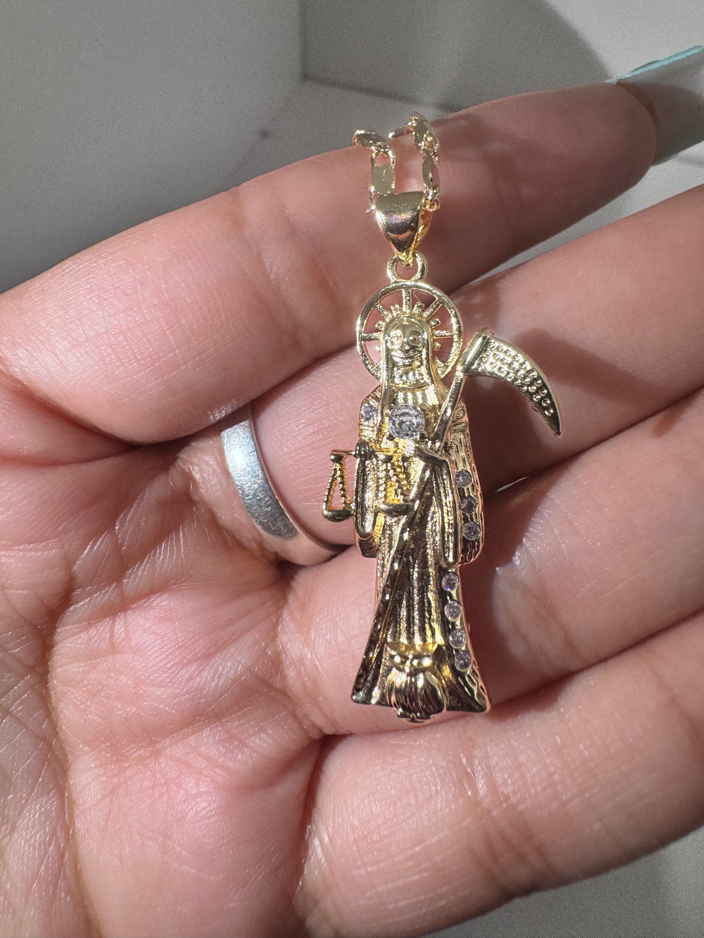 Santa Muerte Small Necklace
