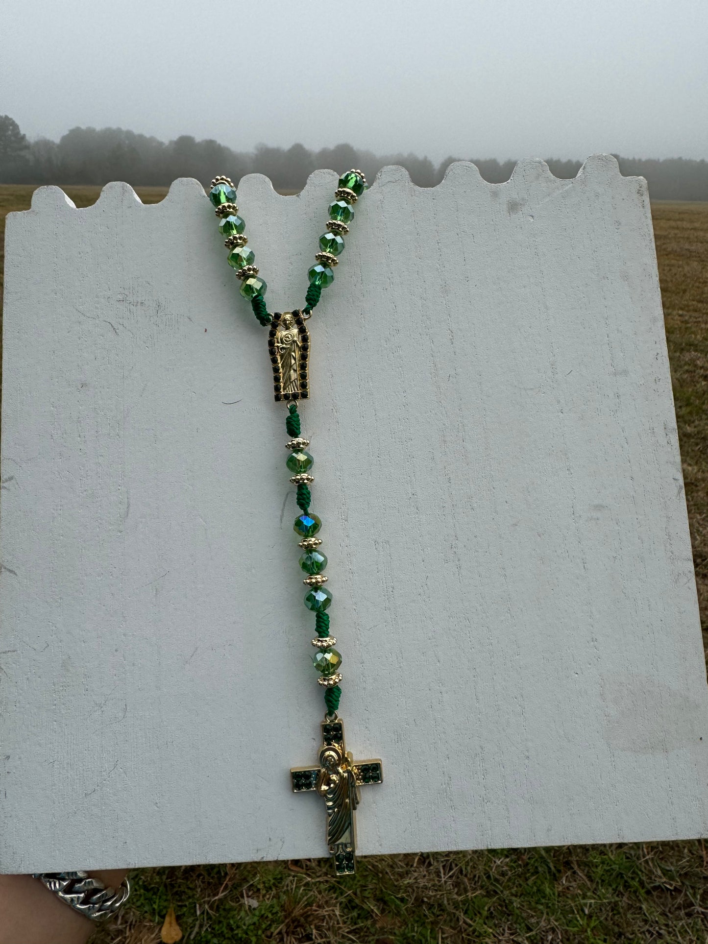San Judas Green Rosary