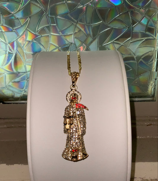 Golden Santa Muerte (Medium)
