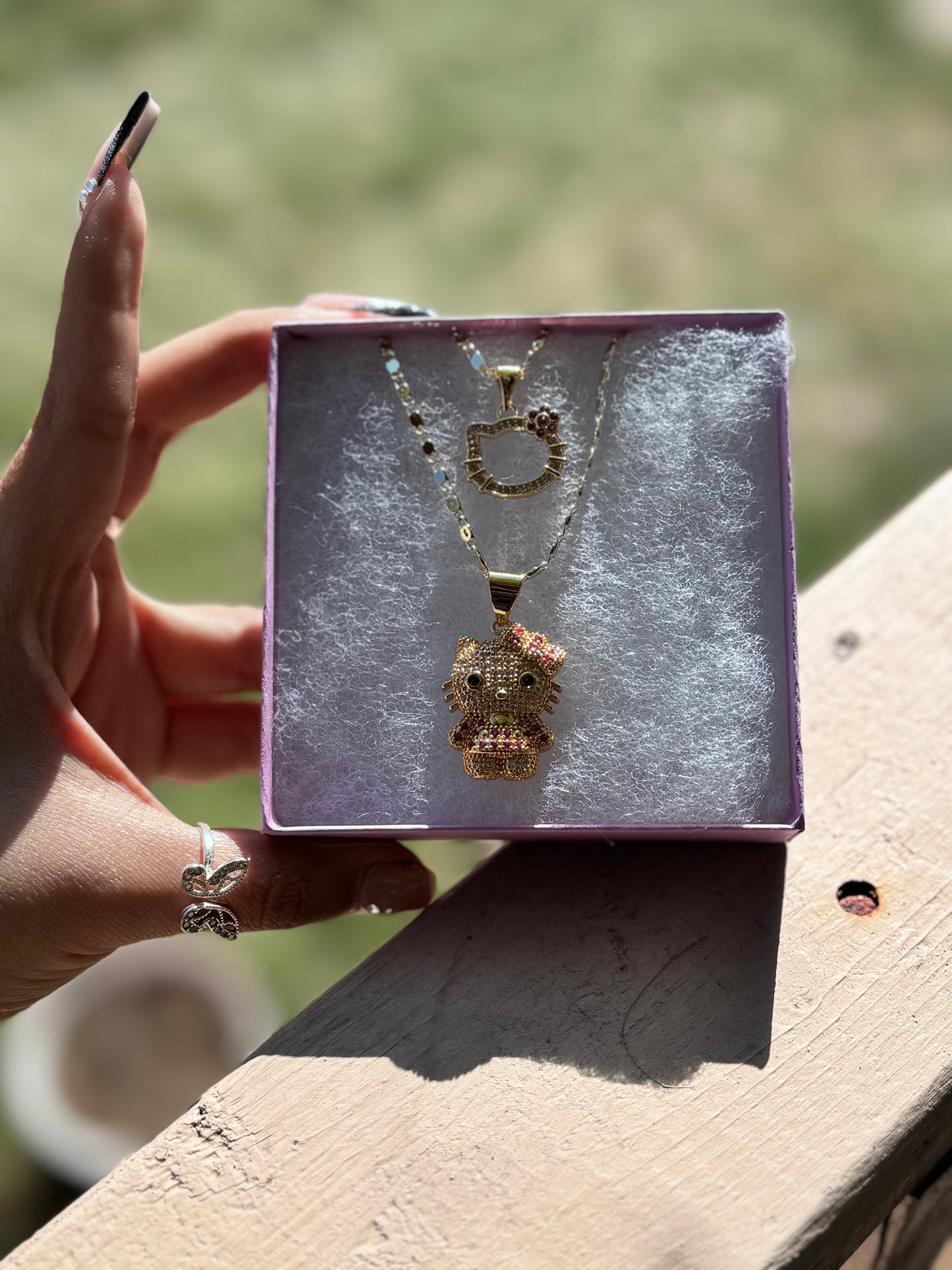 Kitty Pink Necklace Set