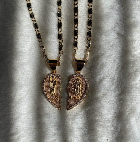 San Judas & Virgencita “Te Amo” Breakable Heart
