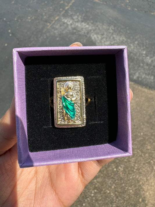 San Judas Adjustable Ring