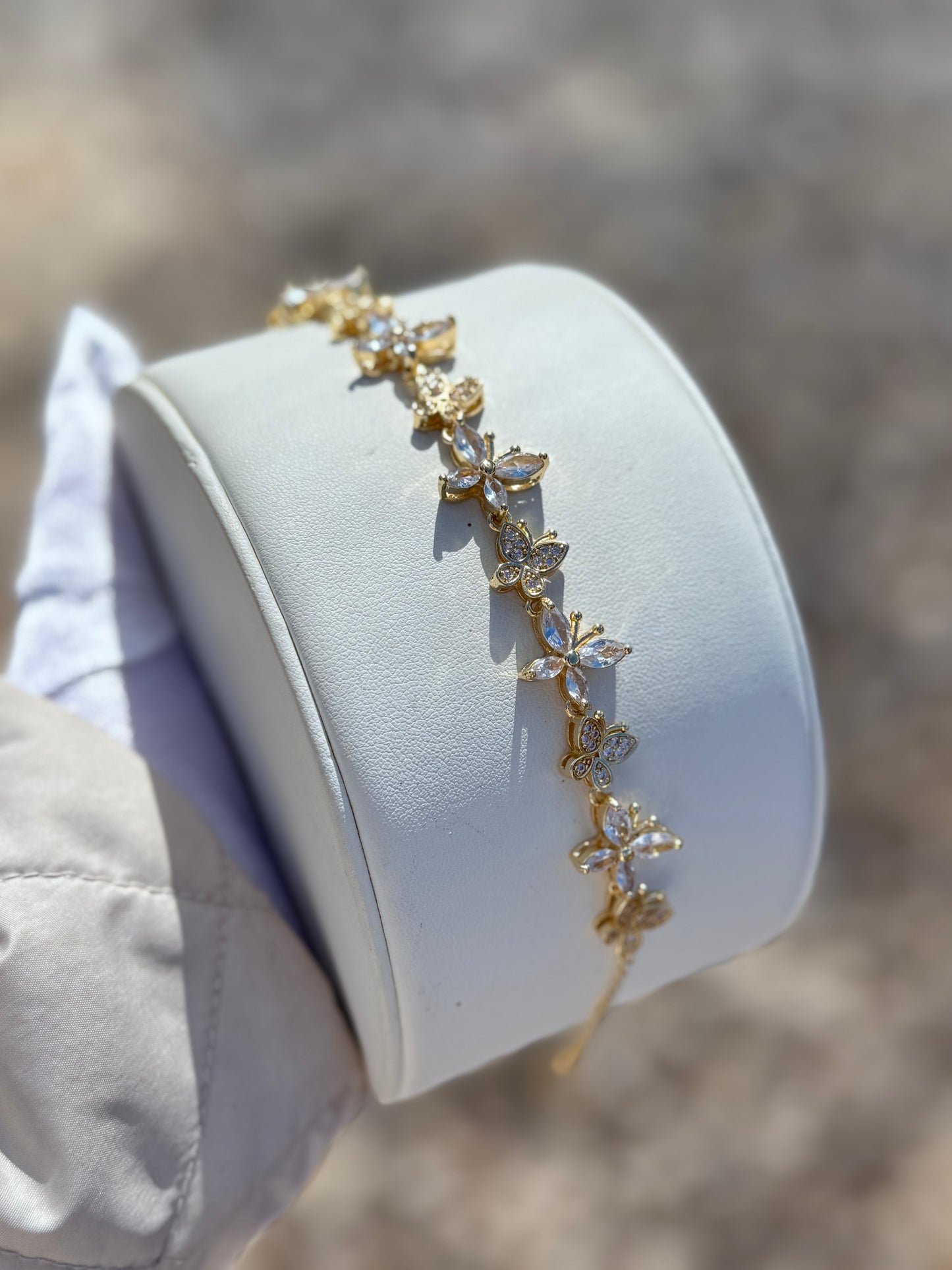 White Butterfly Blessing Bracelet