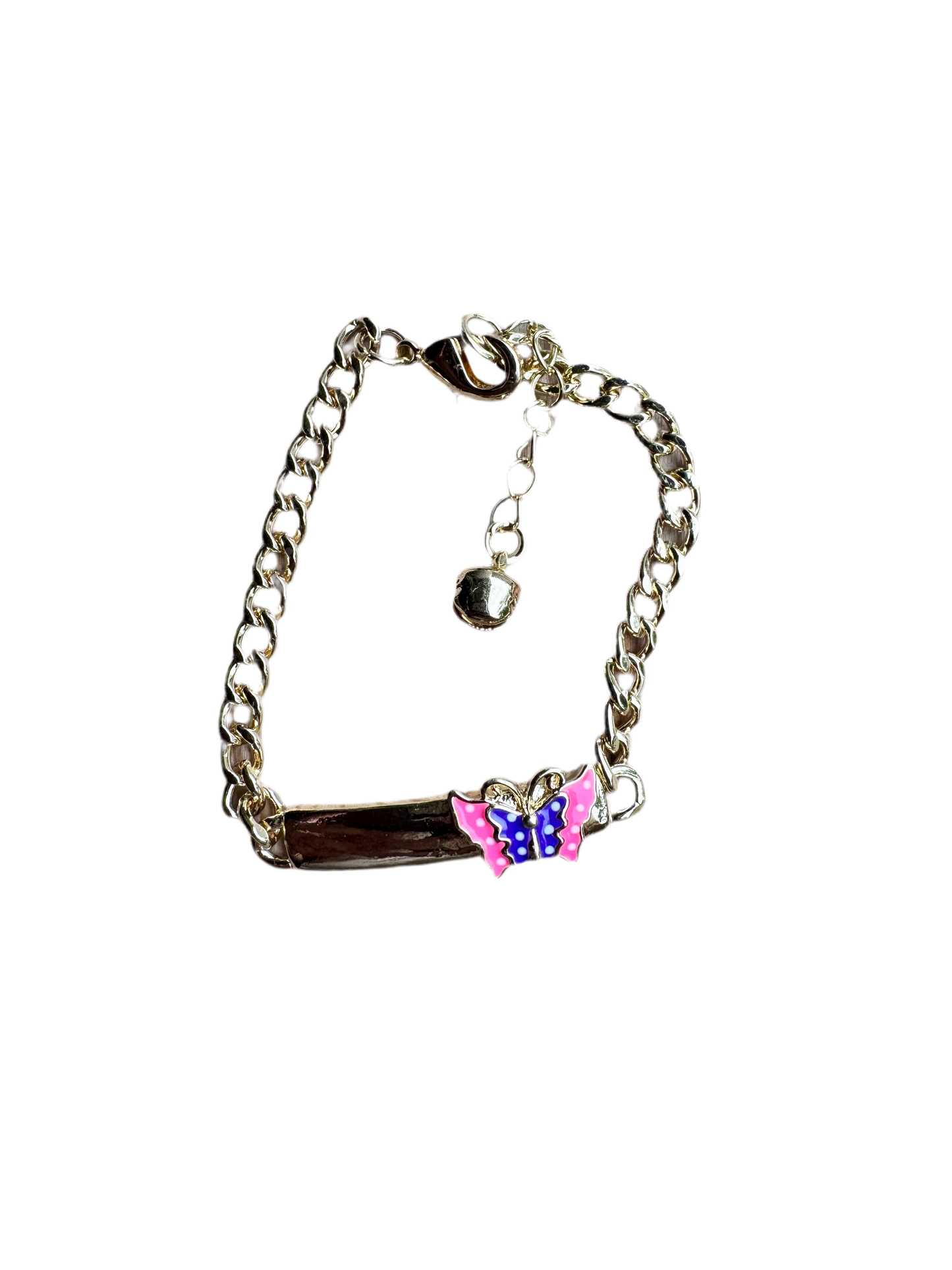 Kids Color Butterfly Personalized Bracelet