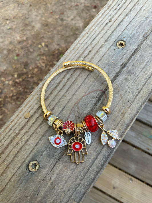 Red Evil Eye Pandora Bracelet