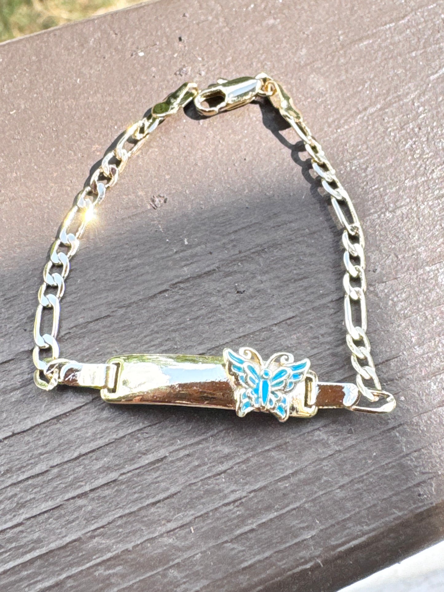 Blue Butterfly Baby Bracelet Esclava