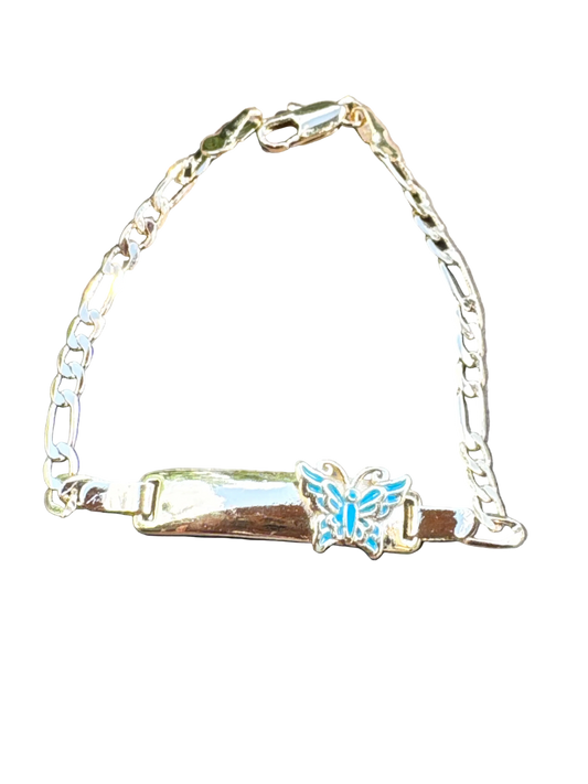 Blue Butterfly Baby Bracelet Esclava