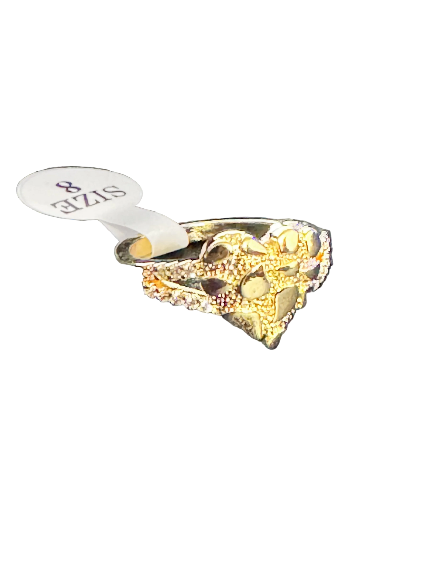 Heart Nugget Split Shank Ring