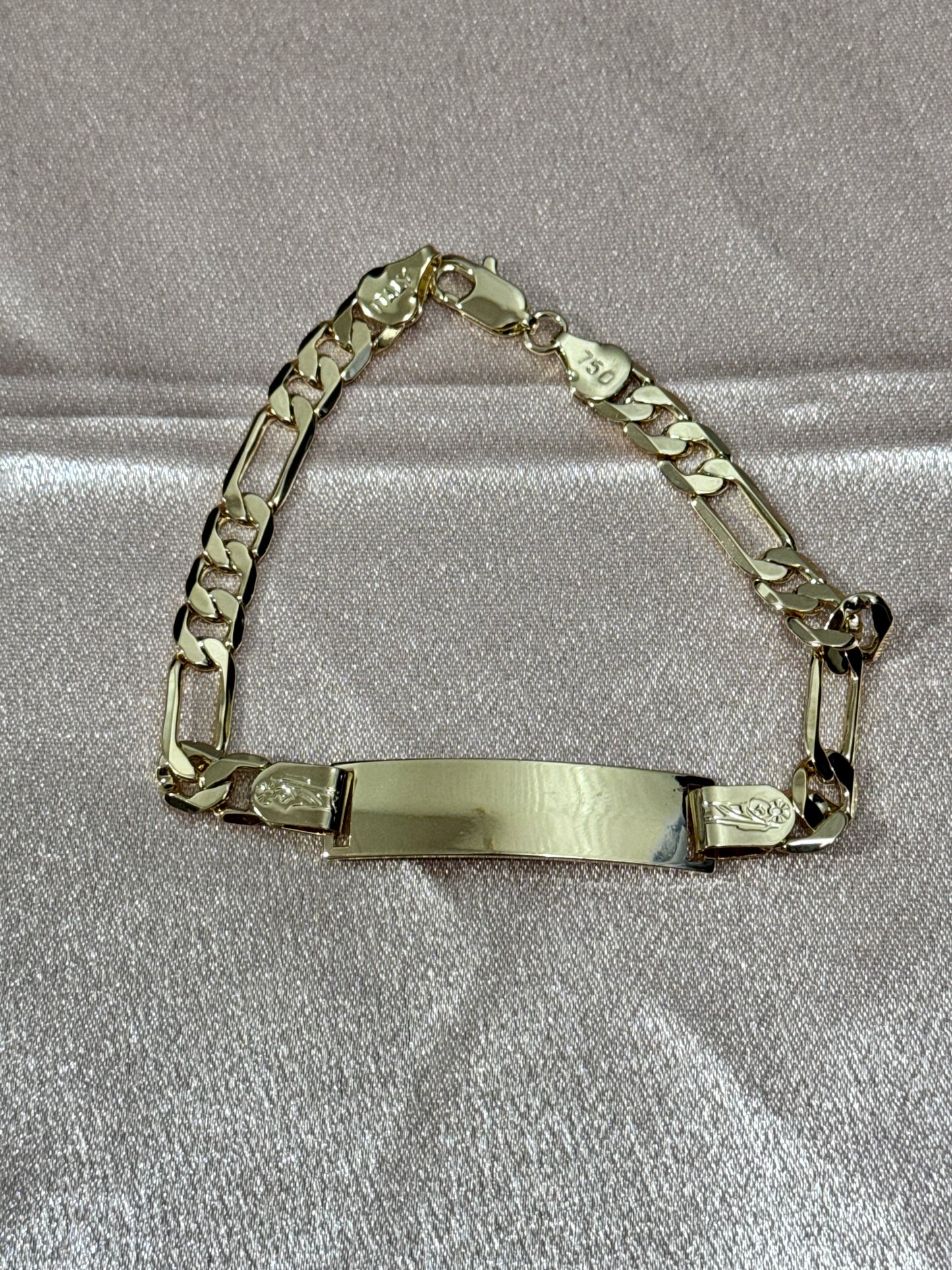 San Judas Stamped ID Bracelet Esclava