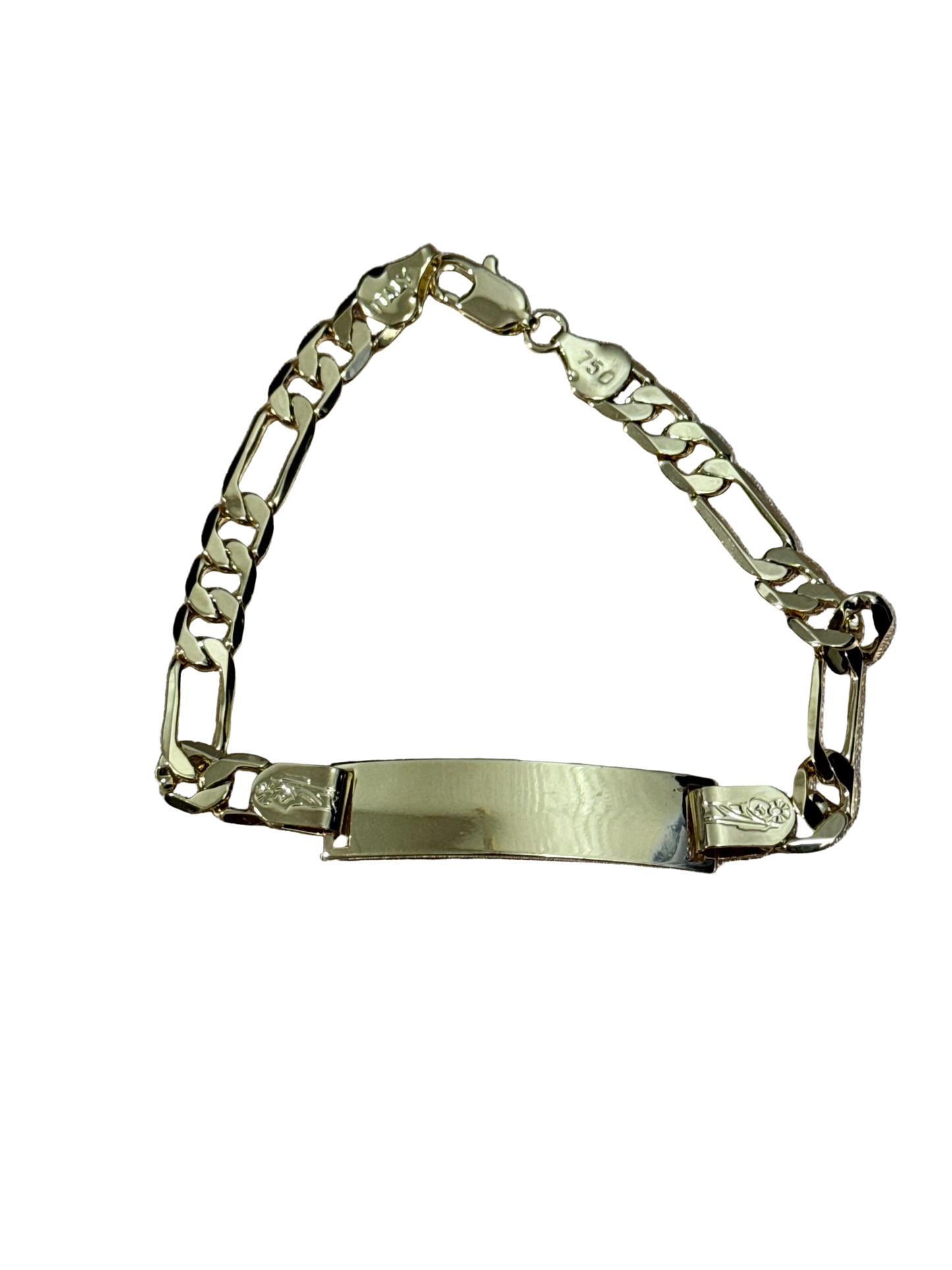 San Judas Stamped ID Bracelet Esclava