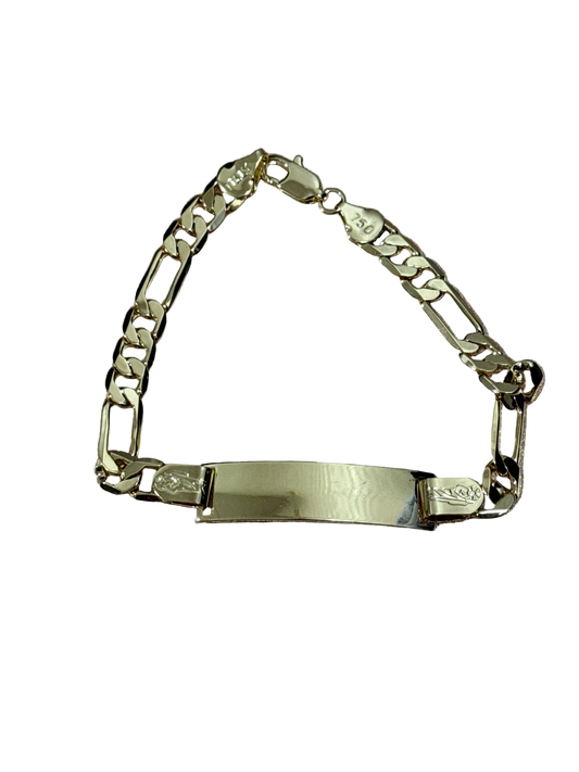 San Judas Stamped ID Bracelet Esclava