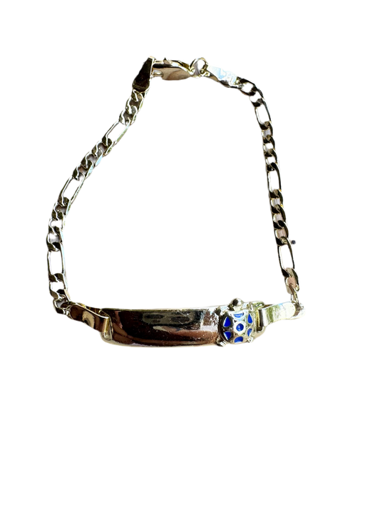 Baby Blue Turtle ID Bracelet
