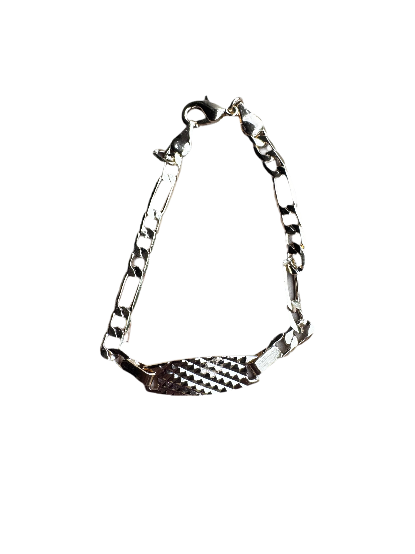 Baby/Toddler Figaro Textured ID Bracelet
