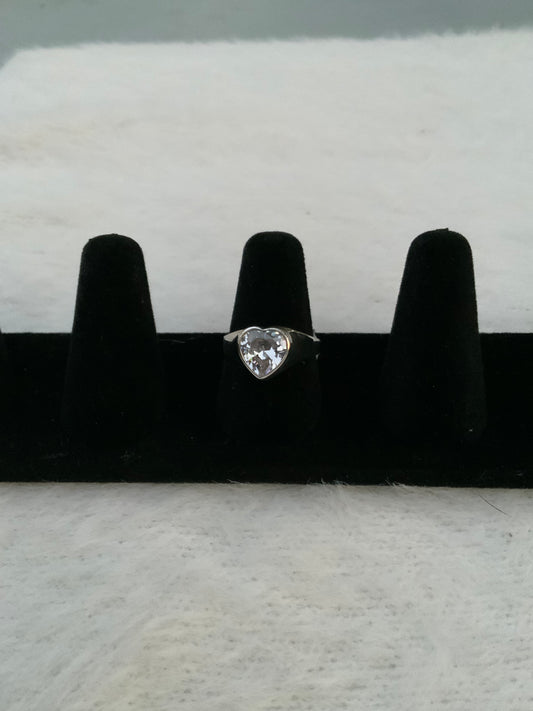 Heart Stone Ring (Size 8)