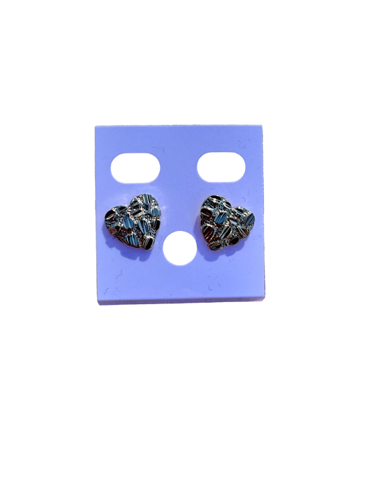 Heart Nugget Earrings