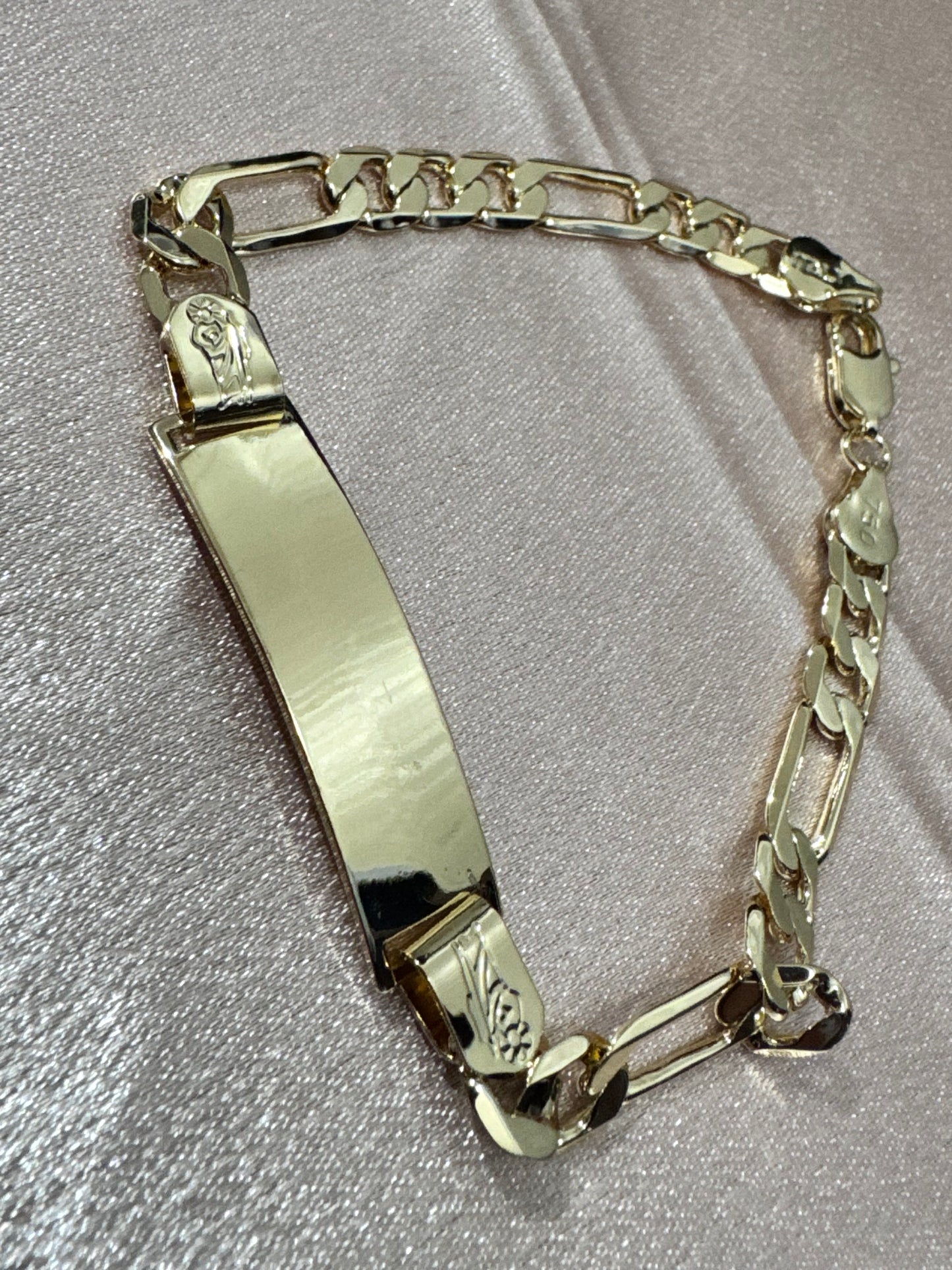 San Judas Stamped ID Bracelet Esclava